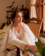 Dewdrop Floral Hand-Embroidered Kurta Set