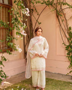 Dewdrop Floral Hand-Embroidered Kurta Set