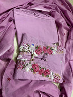 The Blossom Yoke Flared Cotton Suit Set