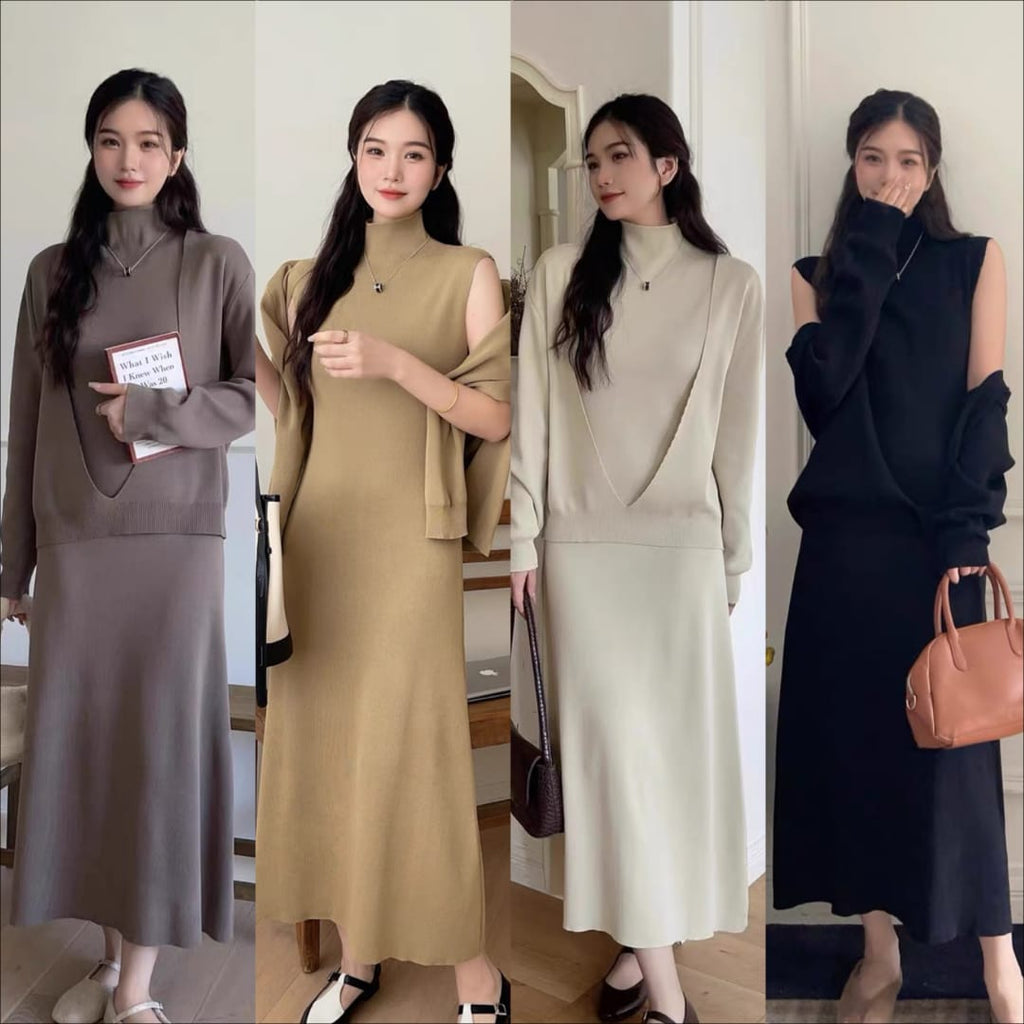 The Effortless Chic Knit Dress Set