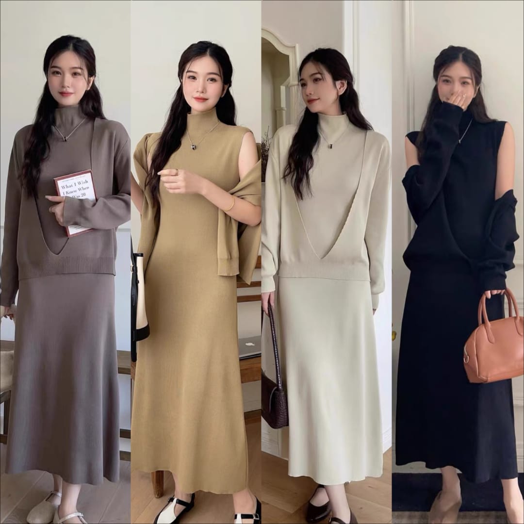 The Effortless Chic Knit Dress Set