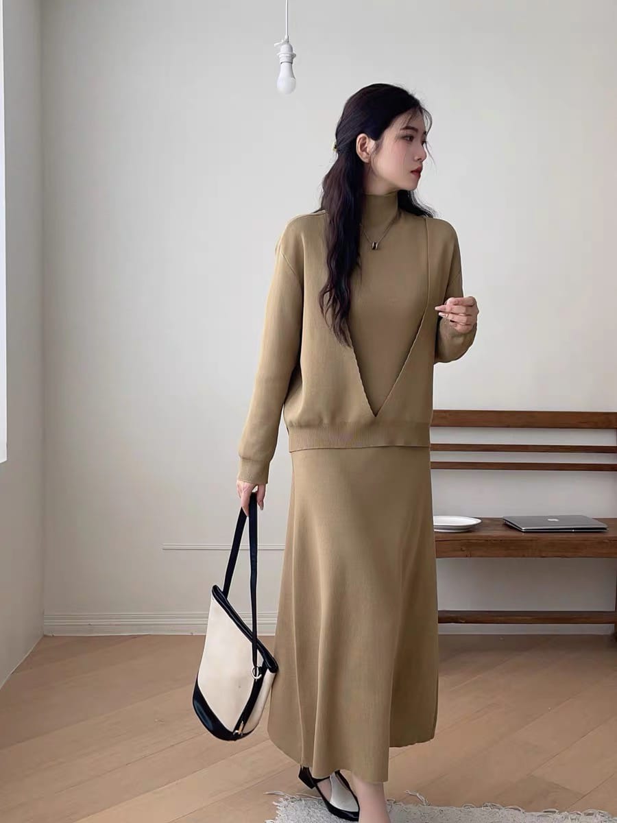 The Effortless Chic Knit Dress Set