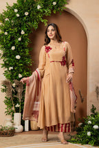 The Artisanal Linen Embroidered Suit Set