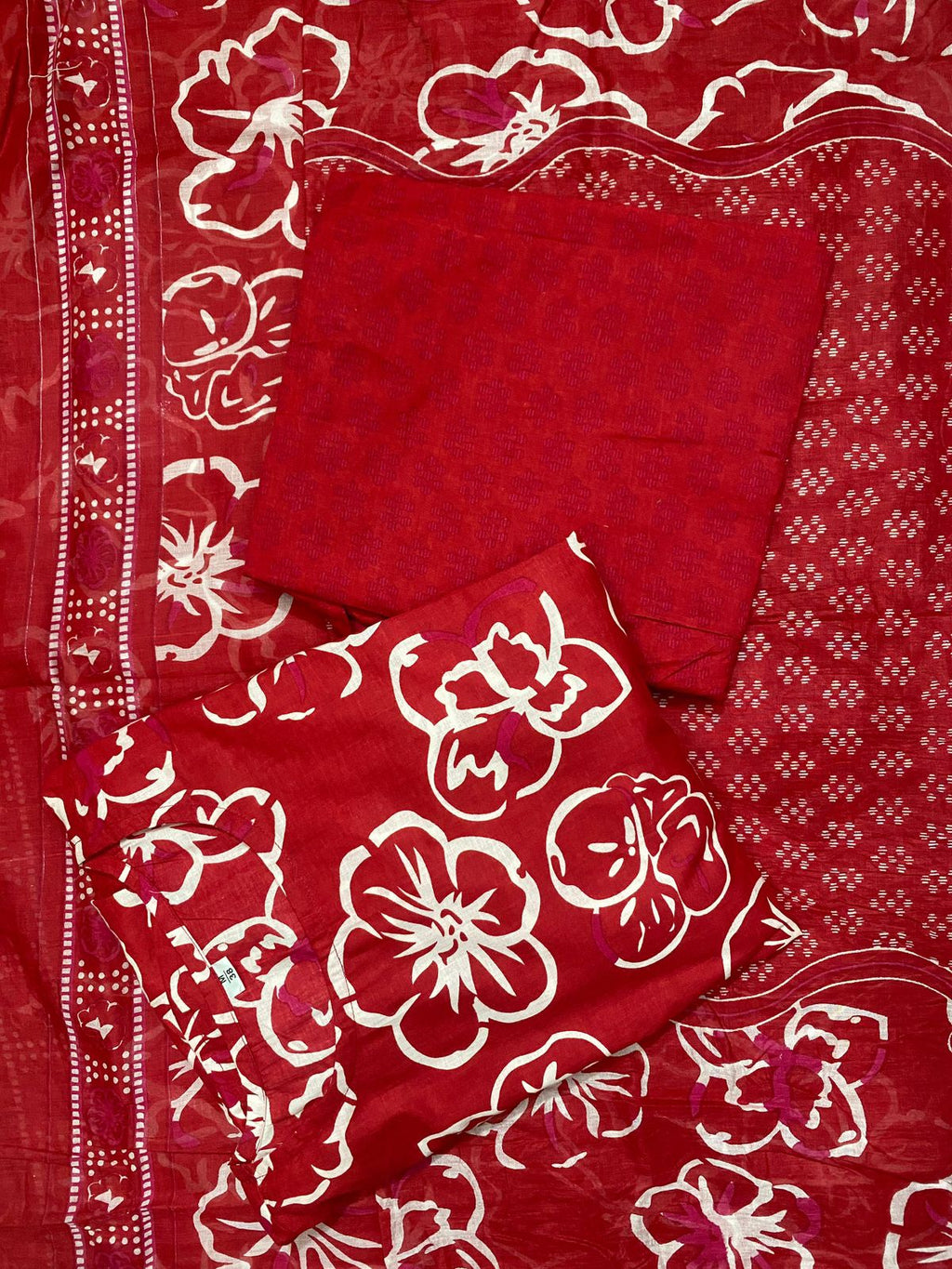 Ruby Floral Flared  Anarkali Kurta with Dupatta"