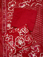 Ruby Floral Flared  Anarkali Kurta with Dupatta"