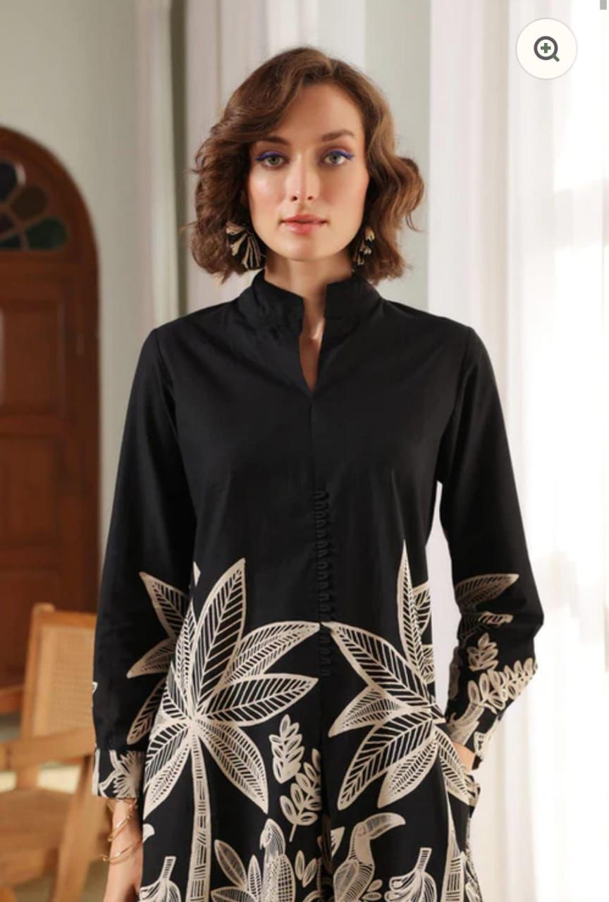 Monochrome Palm Breeze Co-ord Set