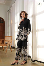 Monochrome Palm Breeze Co-ord Set