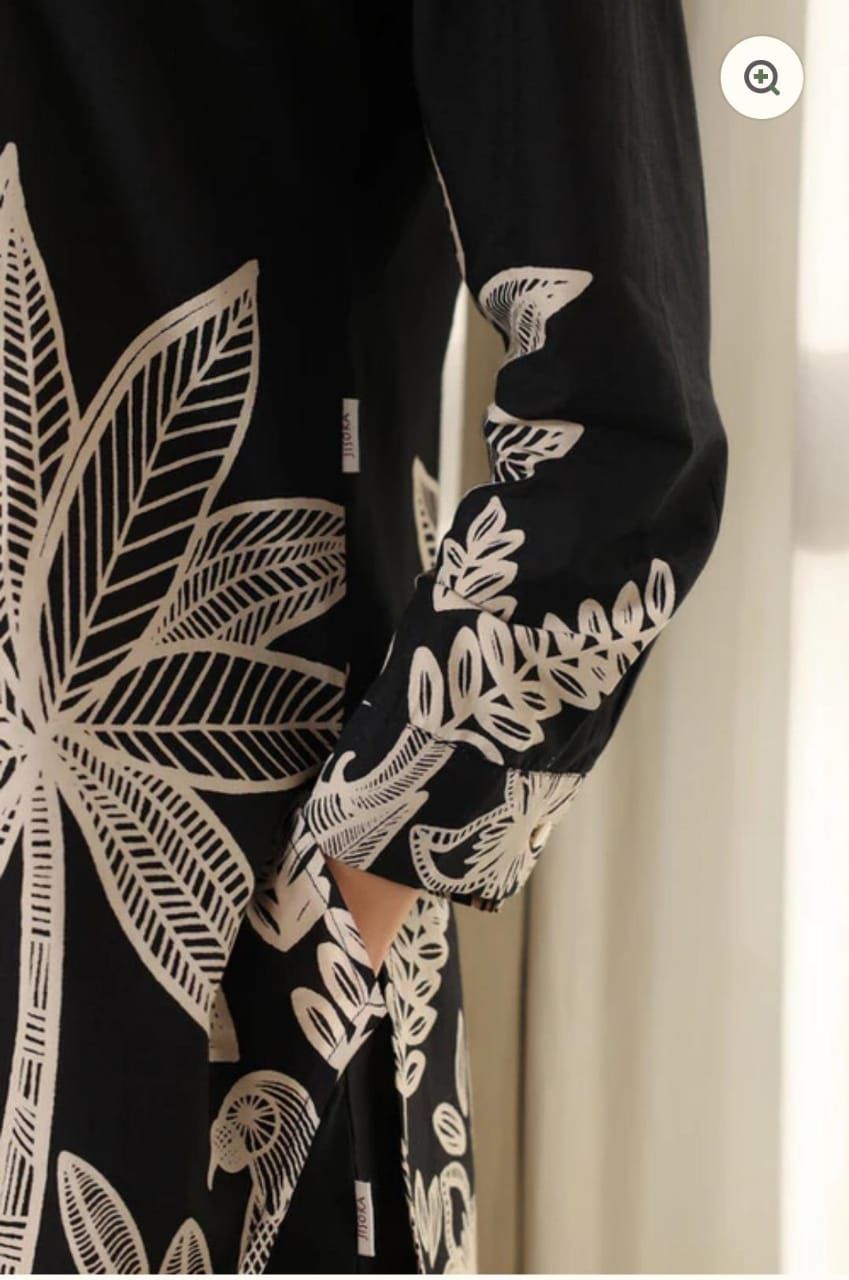 Monochrome Palm Breeze Co-ord Set