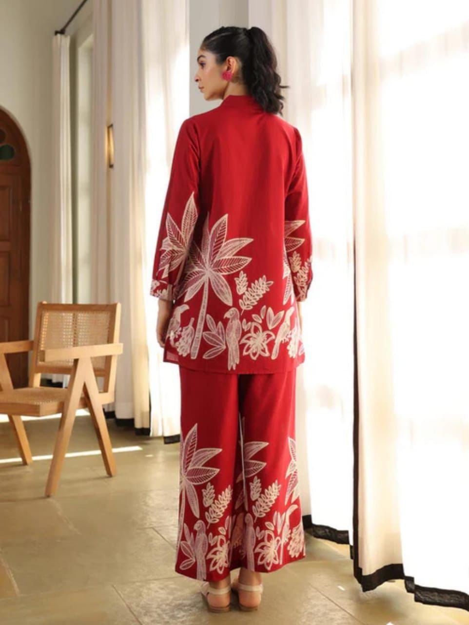 Monochrome Palm Breeze Co-ord Set