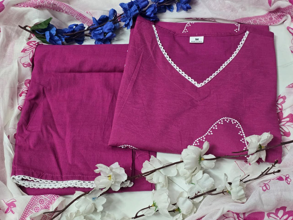 Magenta Bloom Three-Piece Suit