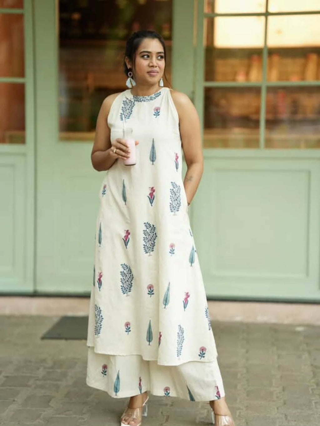 The Juniper Breeze Cotton Tunic and Pant Set