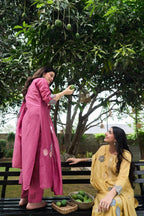 Mal Chanderi Bloom Embroidered Suit Set