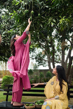 Mal Chanderi Bloom Embroidered Suit Set