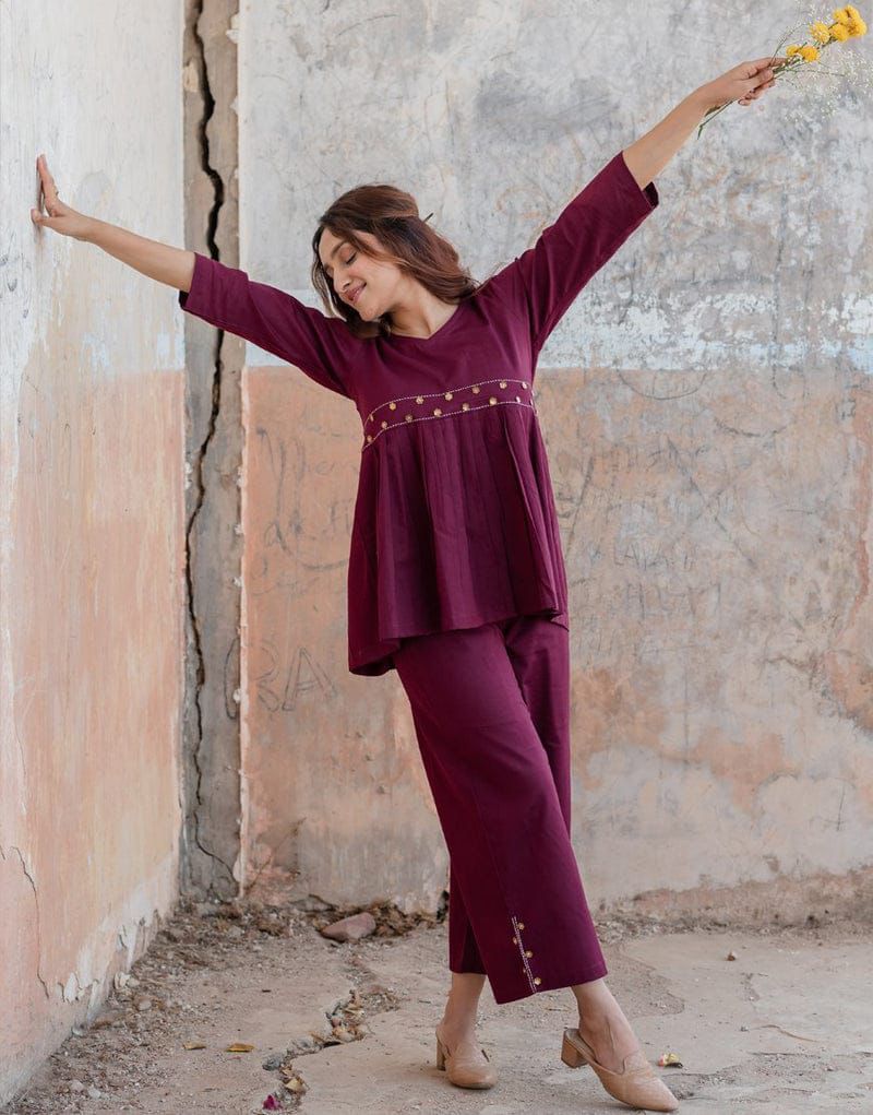 The "Blissful Berry" Pure Cotton Co-ord Set