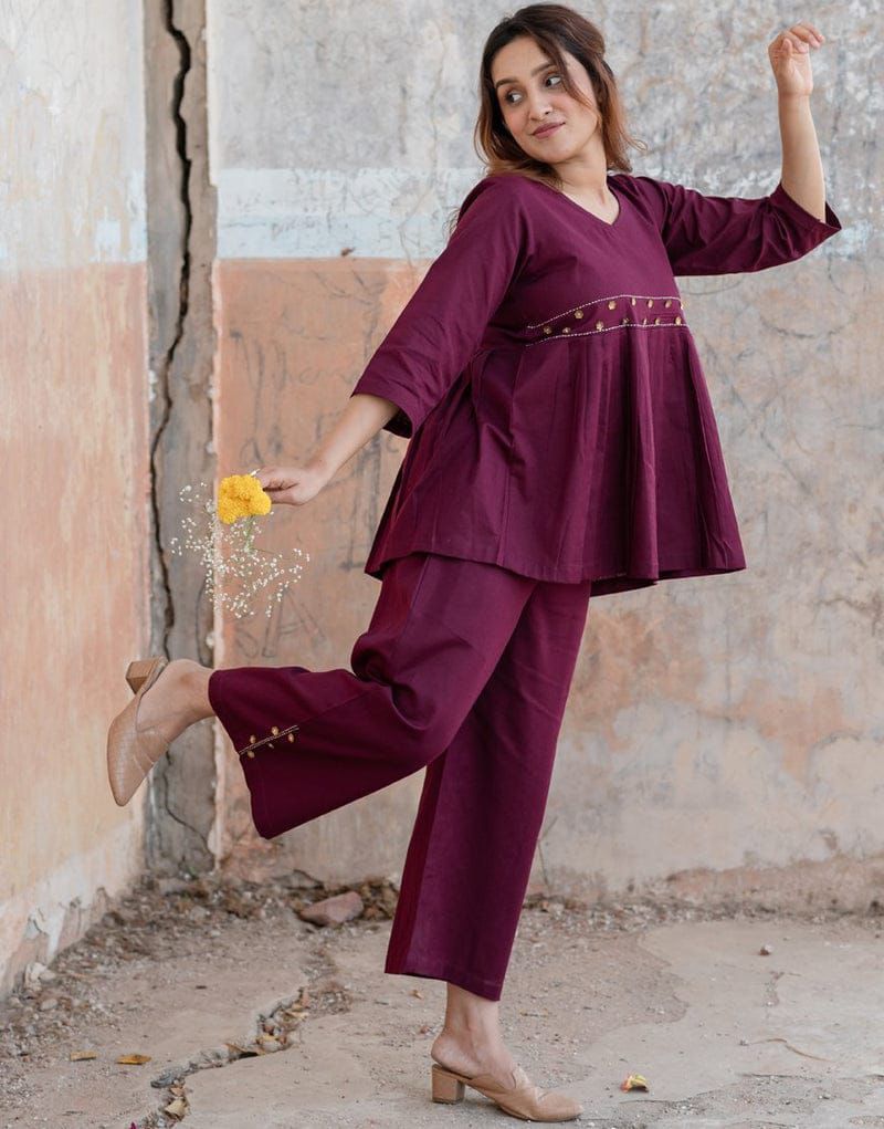 The "Blissful Berry" Pure Cotton Co-ord Set