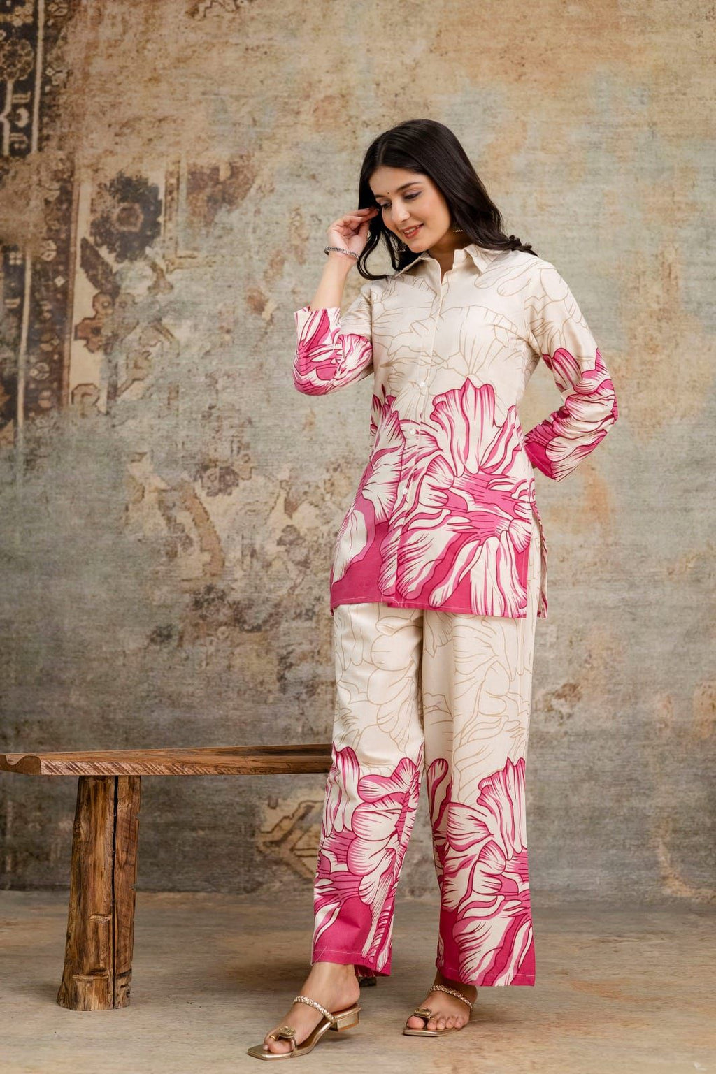 Petal Soft" Pure Cotton Floral Co-ord Set