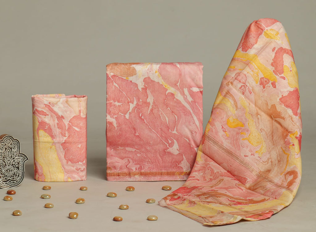 Marble Mist Chanderi Suit Set