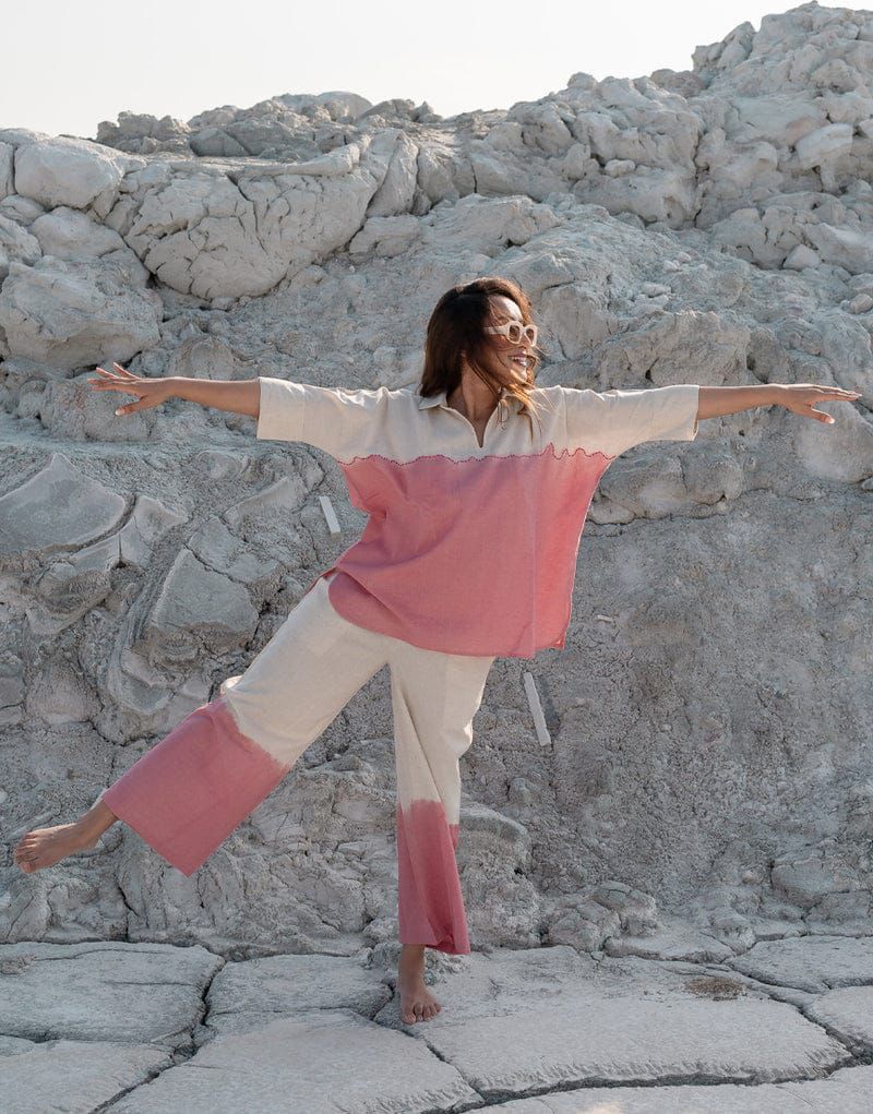 Coastal Chill" Cotton Slub Co-ord Set