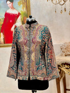 Noor Kalamkani Heritage Jacket – Emerald Edition