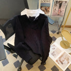 Arbella Cable Knit Shirt Sweater