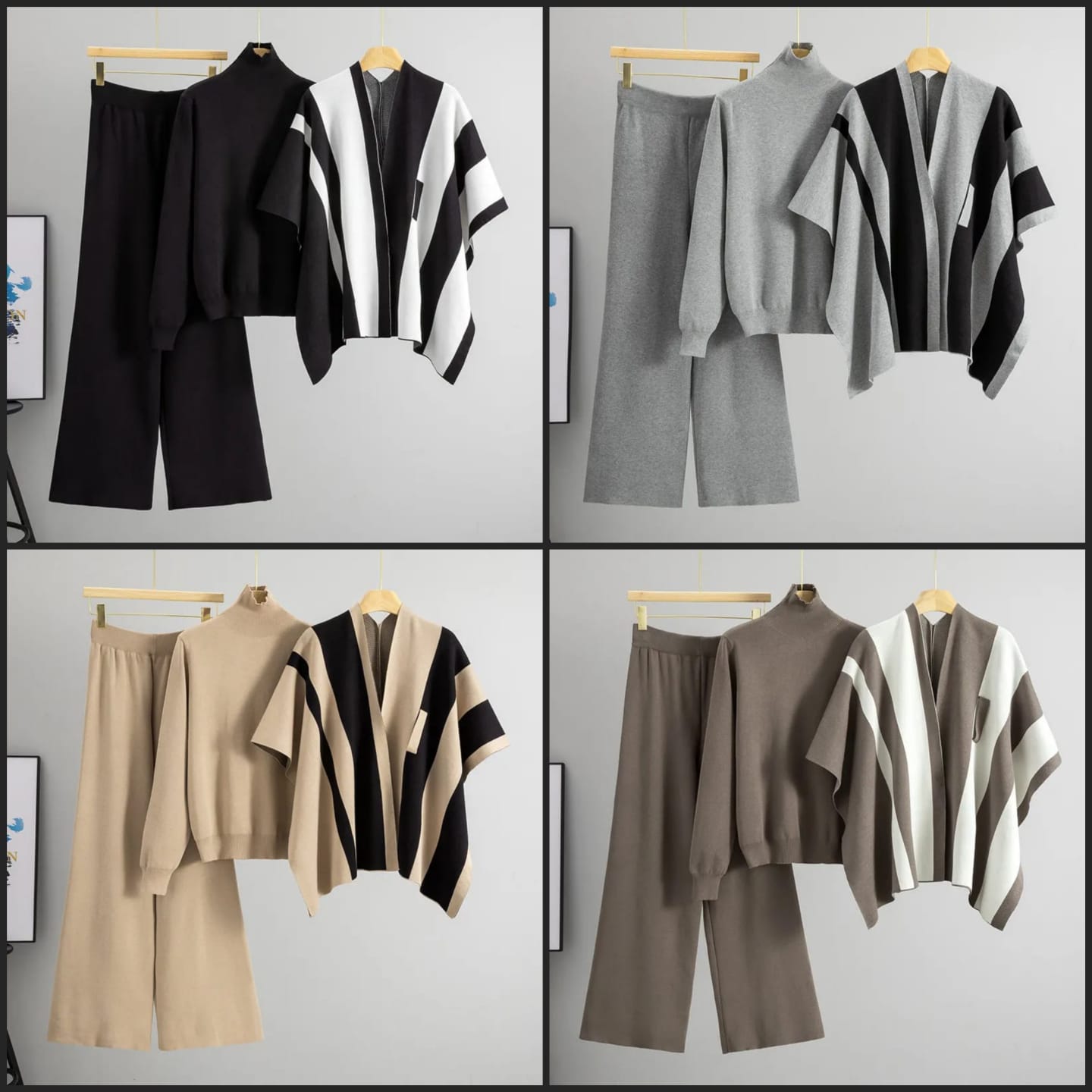 Luxe Cozy Striped Co-ord Set