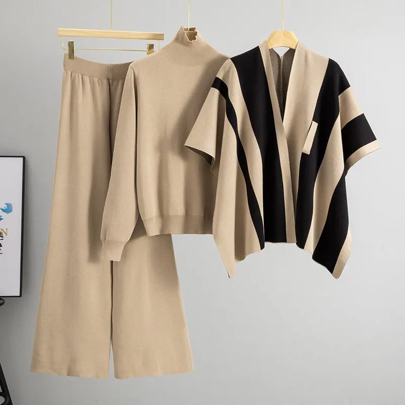 Luxe Cozy Striped Co-ord Set