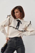 Amora Ruffle Knit Sweater