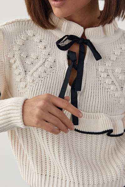 Amora Ruffle Knit Sweater