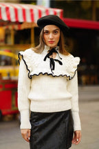 Amora Ruffle Knit Sweater