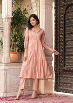 Aurelia Foil-Printed Long Co-ord Set