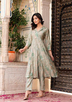 Aurelia Foil-Printed Long Co-ord Set