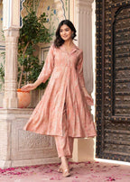 Aurelia Foil-Printed Long Co-ord Set