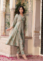 Aurelia Foil-Printed Long Co-ord Set