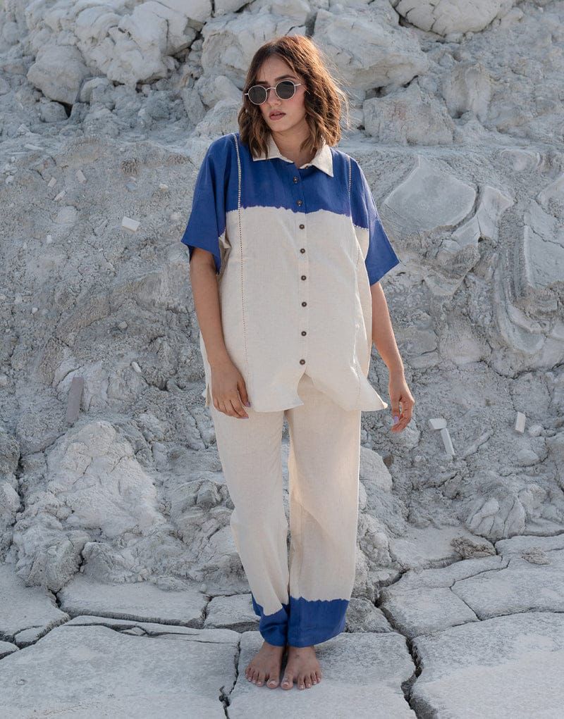 Coastal Chill" Cotton Slub Co-ord Set